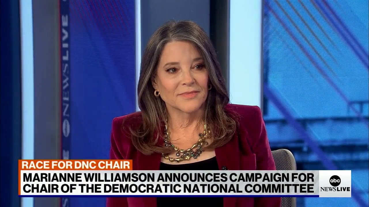 Marianne Williamson Discusses Her Bid for DNC Chair on ABC News Live | 12/26/2024